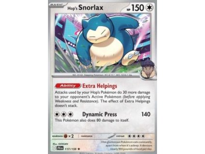 JTG 117/159 Hop's Snorlax - Journey Together