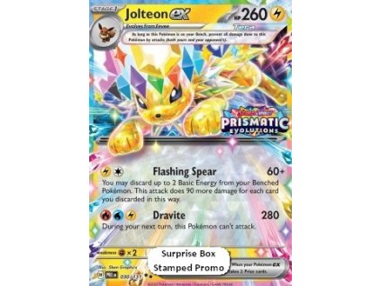 PRE 030/131 Jolteon ex STAMPED - Prismatic Evolutions Additionals