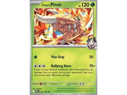 DRI 001/182 Ethan's Pinsir - Destined Rivals