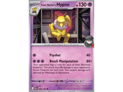 DRI 080/182 Team Rocket's Hypno - Destined Rivals