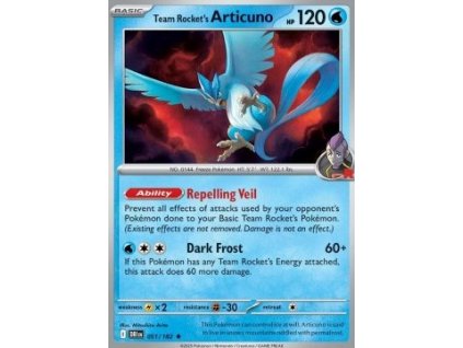 DRI 051/182 Team Rocket's Articuno - Destined Rivals