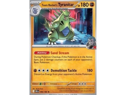 DRI 096/182 Team Rocket's Tyranitar - Destined Rivals