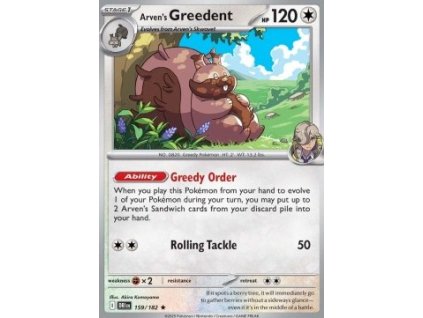 DRI 159/182 Arven's Greedent - Destined Rivals