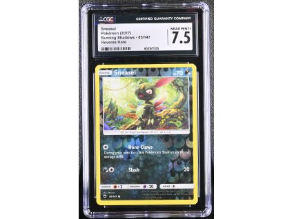 BUS 085/147 Sneasel REVERSE HOLO - Burning Shadows - CGC 7.5