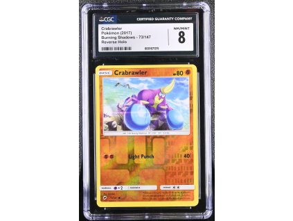 BUS 073/147 Crabrawler REVERSE HOLO - Burning Shadows - CGC 8