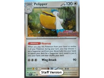 SVP 022 Pelipper STAFF PROMO - Black Star Promos