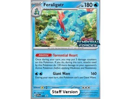 SVP 089 Feraligatr STAFF PROMO - Black Star Promos