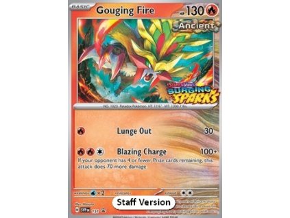 SVP 151 Gouging Fire STAFF PROMO - Black Star Promos