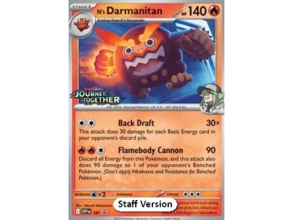 SVP 181 N's Darmanitan STAFF PROMO - Black Star Promos