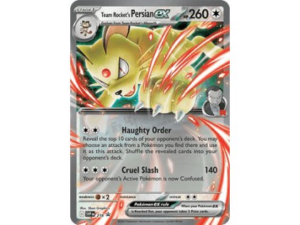 SVP 218 Team Rocket's Persian ex - Black Star Promos