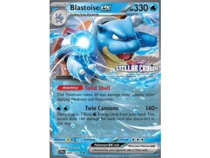 SCR 030/142 Blastoise ex STAMPED - Stellar Crown