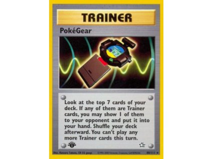 NG 088/111 PokéGear 1st EDITION - Neo Genesis
