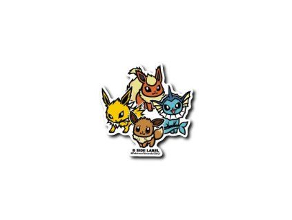 sticker eevee evolution pokemon b side label