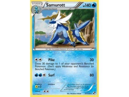 BLW 031/114 Samurott (CRACKED ICE) - Black & White