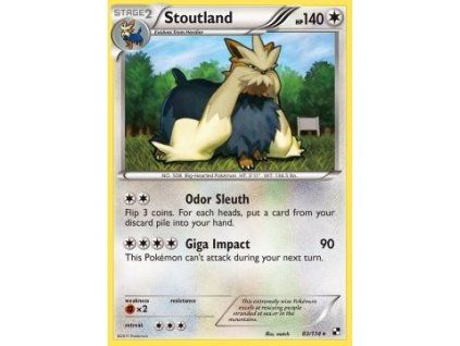 BLW 083/114 Stoutland - Black & White
