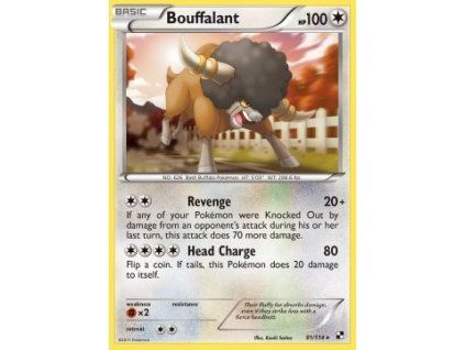 BLW 091/114 Bouffalant - Black & White