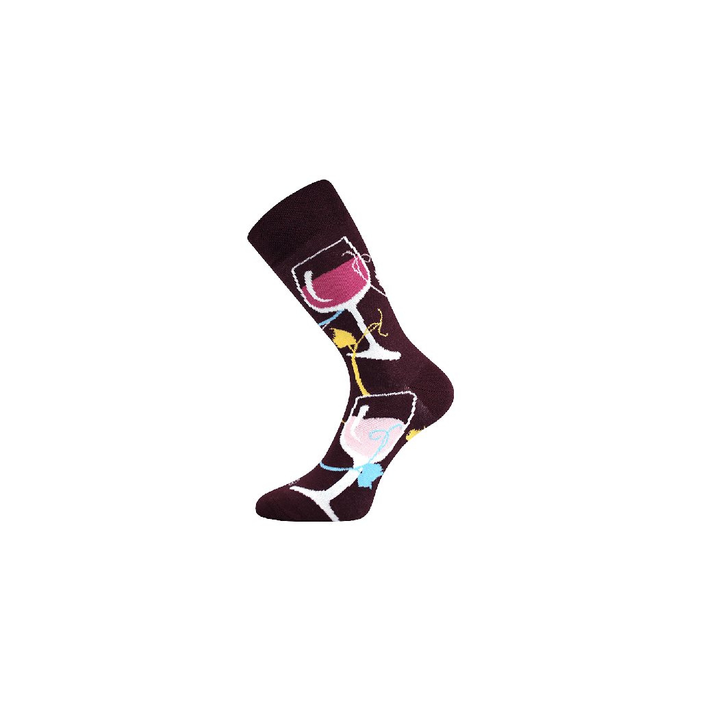 Ponožky Víno1