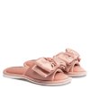 papuci de casa charm pentru copii roz pal