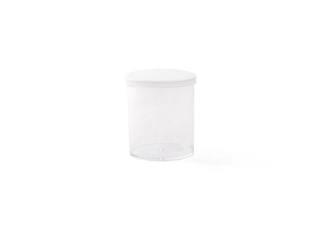 Transparentné cylindrické nádoby, 30 ml - 500 ml