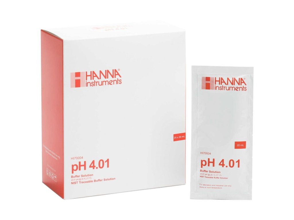 hanna instruments hi70004p kalibracny roztok ph 401 25 x 20 ml