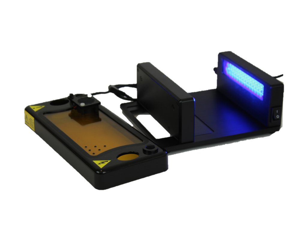 Transiluminátor runVIEW Base Station s bluVIEW vrchnákom