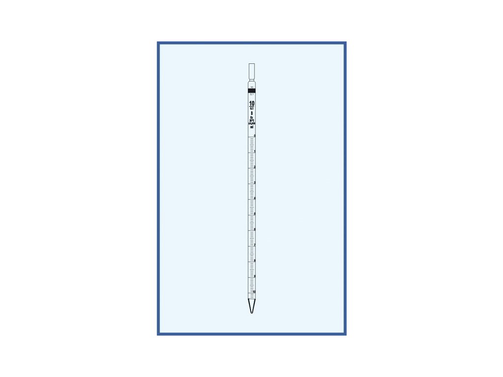 Pipeta delená, trieda AS, 1 ml