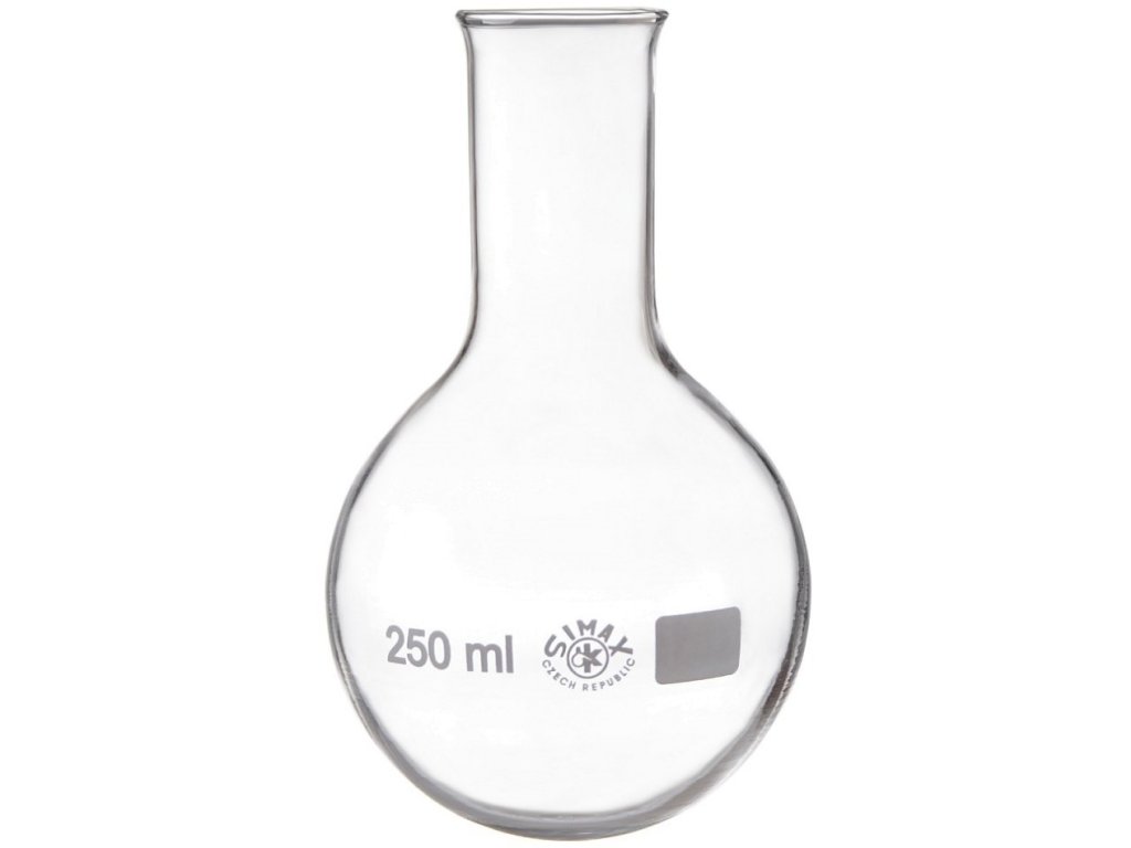 Banka s okrúhlym dnom, úzkohrdlá, so zahnutým okrajom; SIMAX (Objem 100 ml)