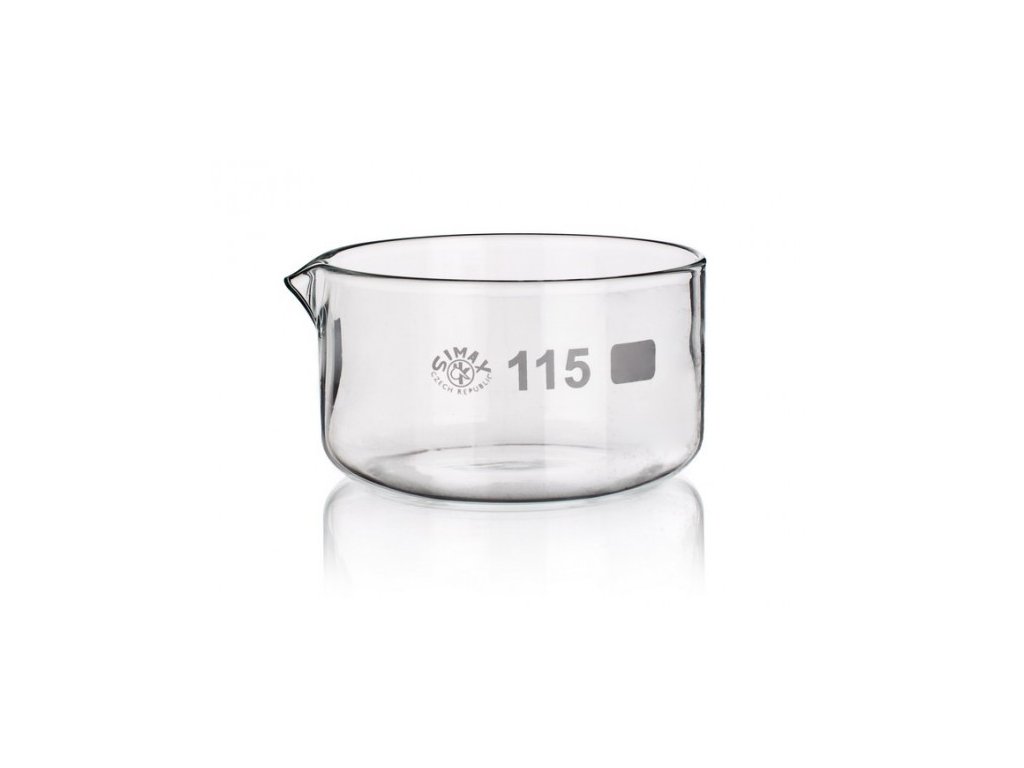 Kryštalizačná miska s výlevkou; SIMAX (Objem 15 ml)