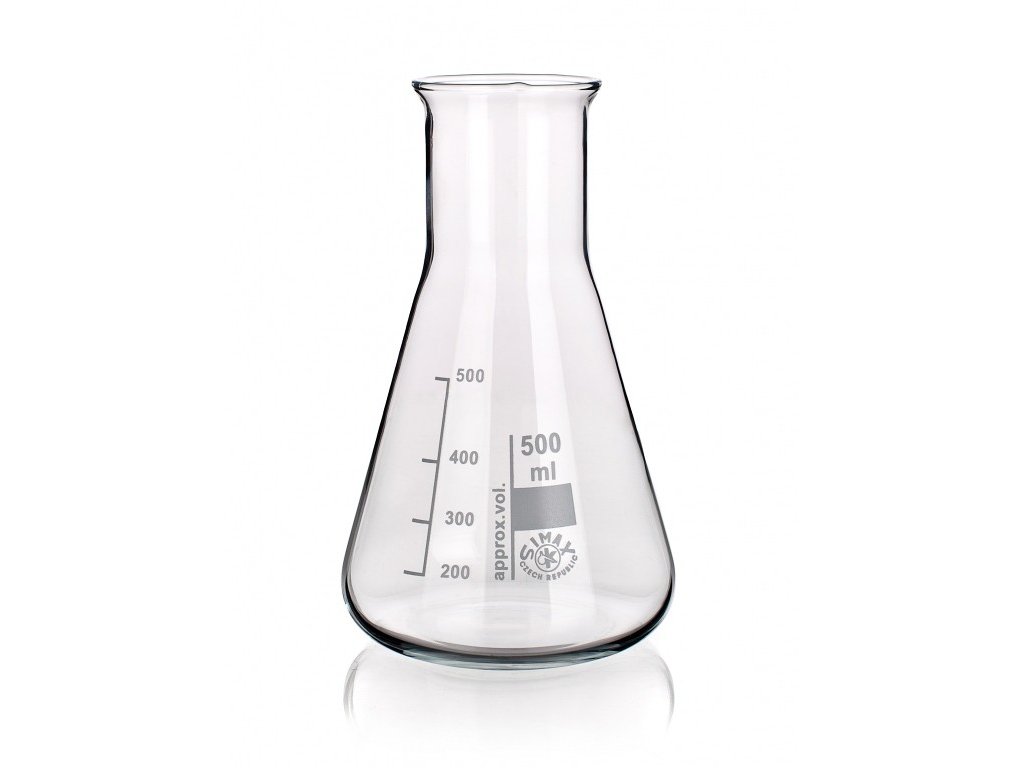 Erlenmeyerova kužeľová banka so širokým hrdlom; SIMAX (Objem 50 ml)
