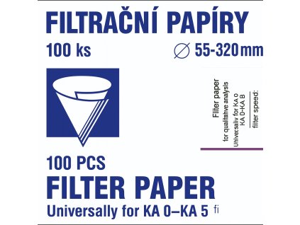Filtračný papier kruhový pre kvalitatívnu analýzu, KA2 (bal. 100 ks) (Veľkosť pr.320 mm)