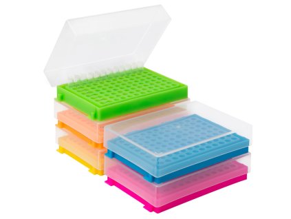 Krabičky na PCR skúmavky LABSOLUTE® SMART (96 jamiek, PP) (Farba Biela)