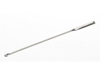 Kopistka nerezová a špachtľa 40 x 5 mm a mikroLyžička 9 x 5 mm I Bochem Instrumente GmbH (Dĺžka 200 mm)