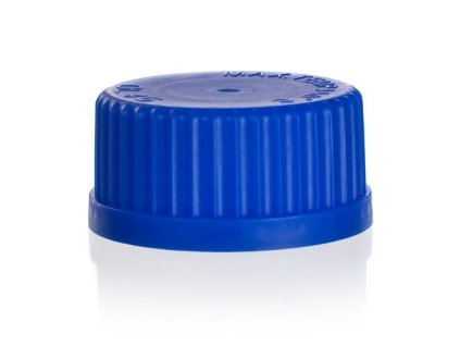 Uzáver skrutkový GL 32, modrý, SIMAX