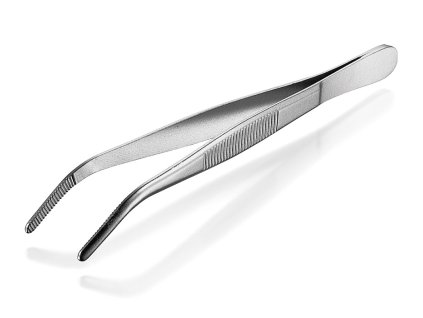 Zahnuté pinzety s tupými hrotmi (Veľkosť 145 mm)