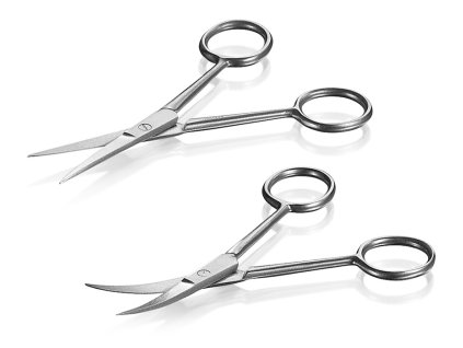 Mikroskopické nožnice 100 mm (Tvar Zahnuté)