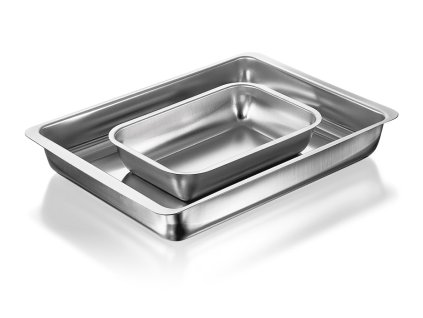 Tácka na nástroje – nerezová, zaoblené rohy (Variant 4744)