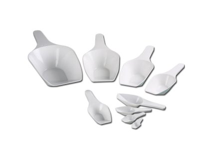 Odmerná lopatka z polypropylénu – ploché dno, ľahko čistiteľná – Kartell Labware (Objem 1000 ml)