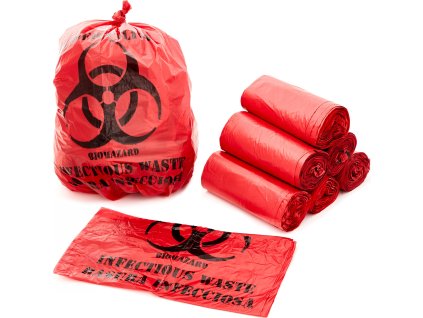 Biohazard vrecia cervene