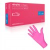 Jednorazové nitrilové rukavice ružové NITRYLEX; 100 ks I MERCATOR (Veľkosť XL)