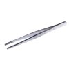 Pinzeta priama, zaoblené čeľuste, 105 mm, chrómovaná oceľ (Objem / Veľkosť 105 mm)