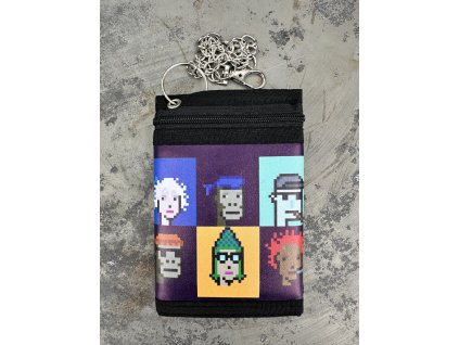 Látková peněženka s řetízkem Krypto (Velikost Unisex)