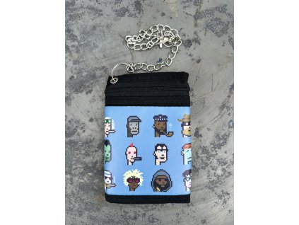Látková peněženka s řetízkem Krypto 1 (Velikost Unisex)