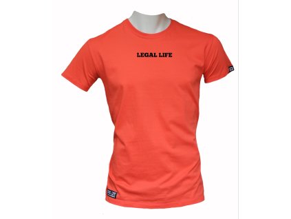 Pánské triko LEGAL LIFE Basic LA Red Coral (Velikost L)
