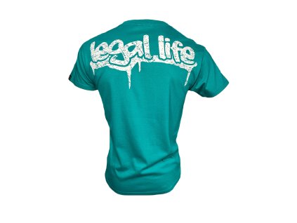 Pánské triko LEGAL LIFE Graffiti Smaragd (Velikost L)