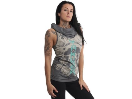 Yakuza dámské tílko s kapucí Down Hooded GSB 21139 Rabbit (Velikost XS)