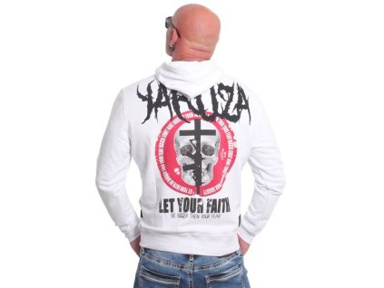 Pánská mikina Yakuza Faith HOB 23007 white (Velikost 4XL)