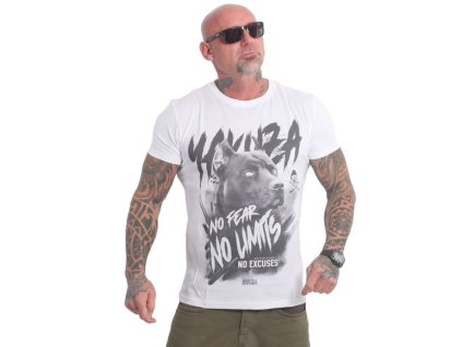 Pánské triko Yakuza NO LIMITS TSB 22003 white (Velikost 4XL)