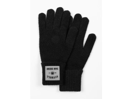 pitbull west coast damske zimni rukavice love pb cerne