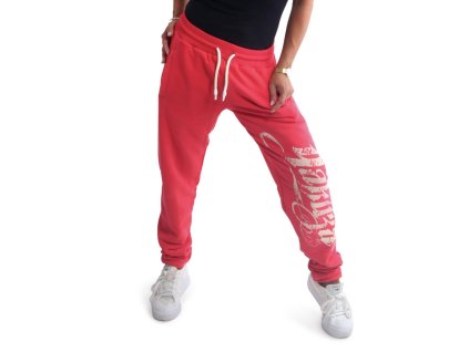 Dámské tepláky JOHB 90115 geranium (Velikost L)