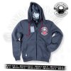mafia crime worldwide boys zipper mit maske anthrazit s